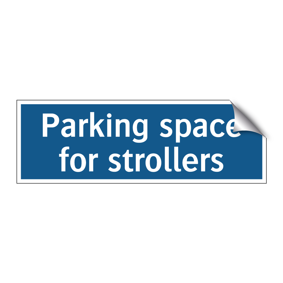 Parking space for strollers