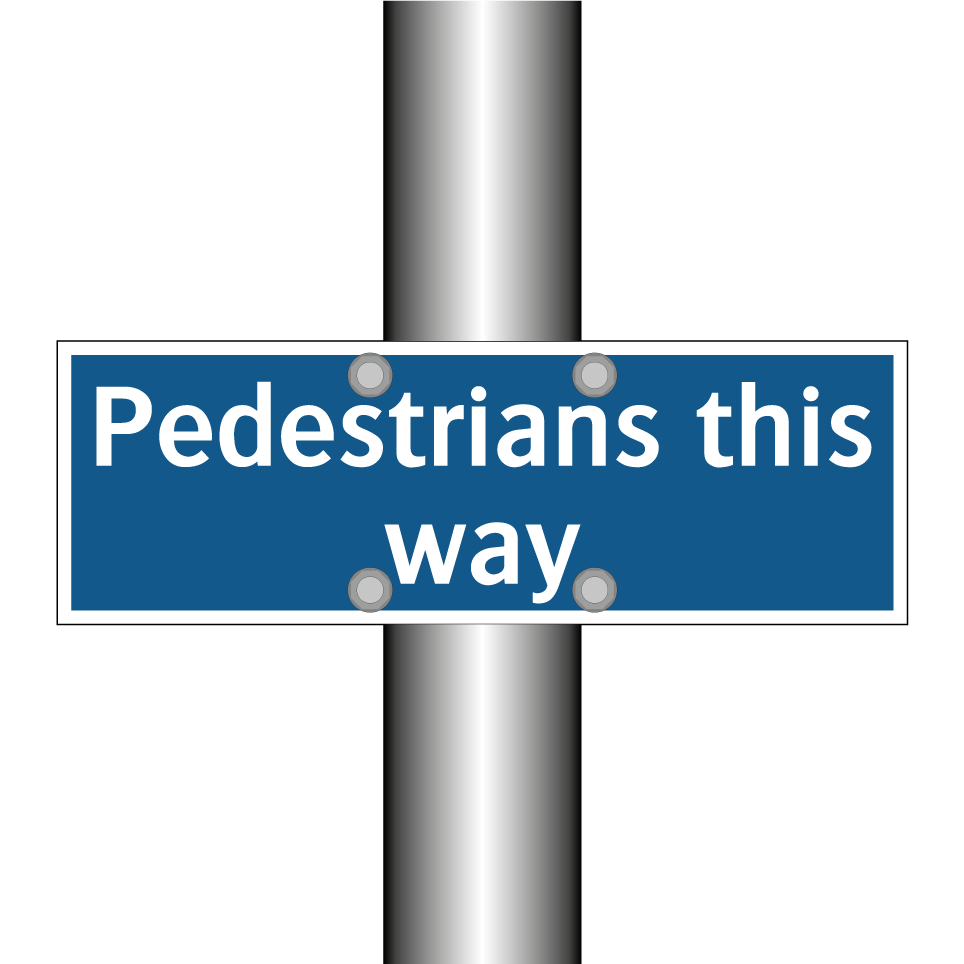 Pedestrians this way