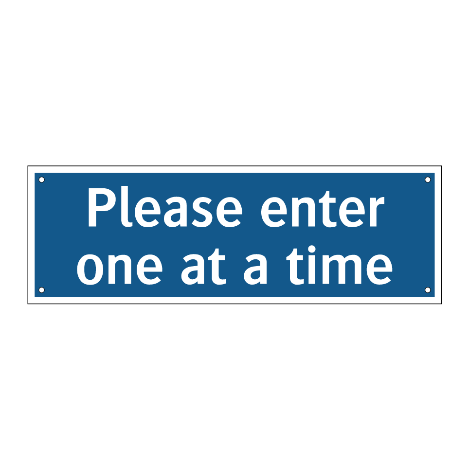 Please enter one at a time