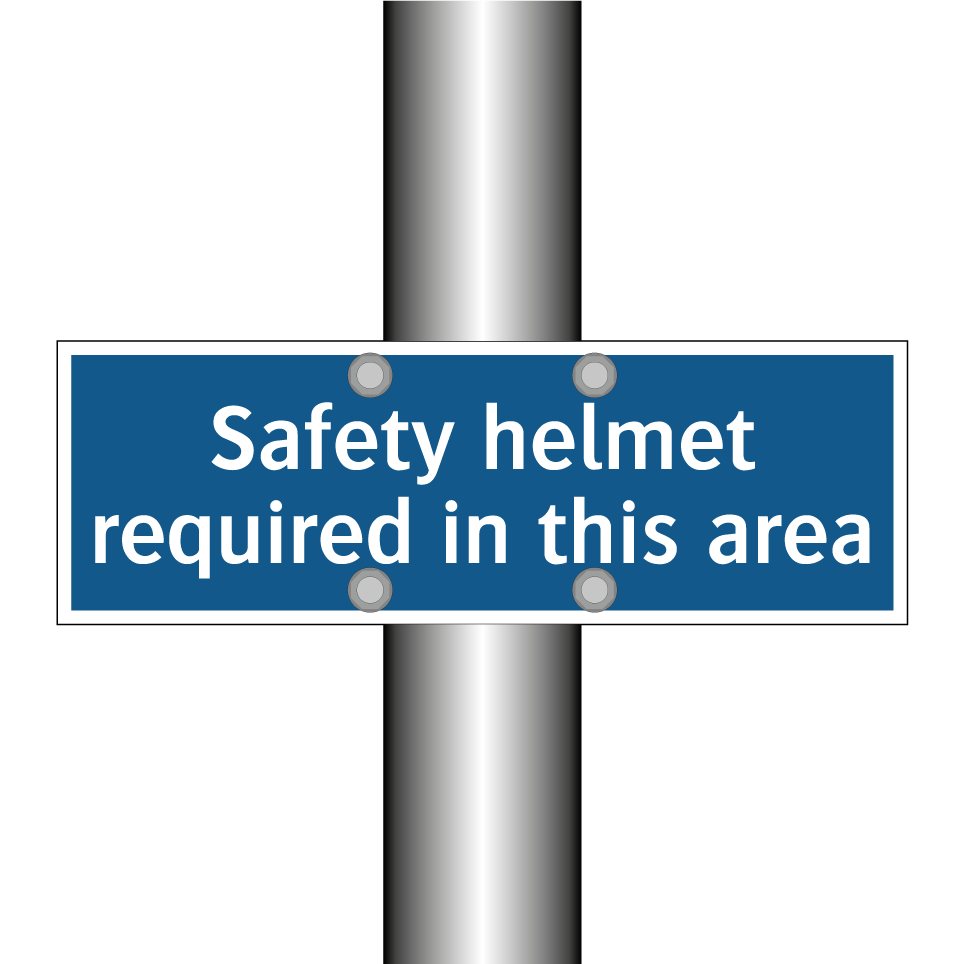 Safety helmet required in this area