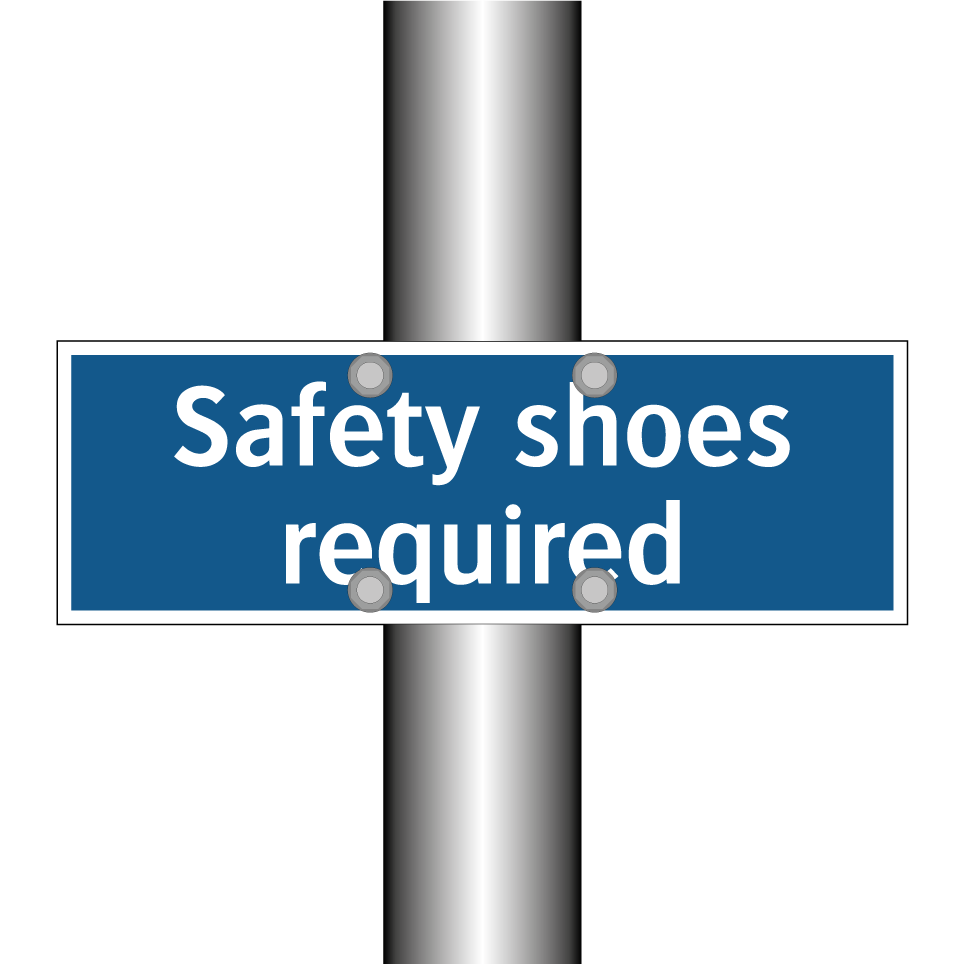 Safety shoes required