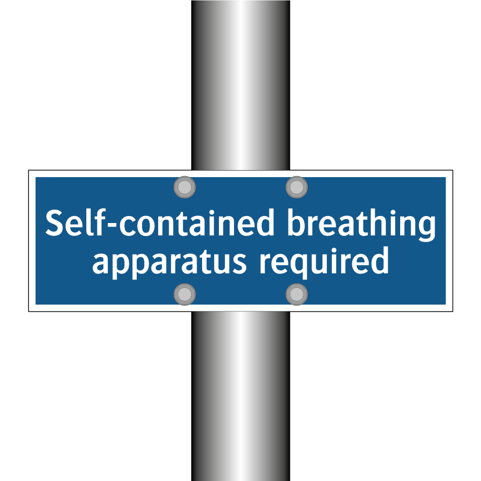 Self-contained breathing apparatus required