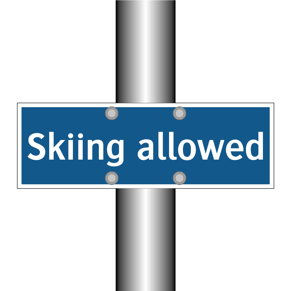 Skiing allowed