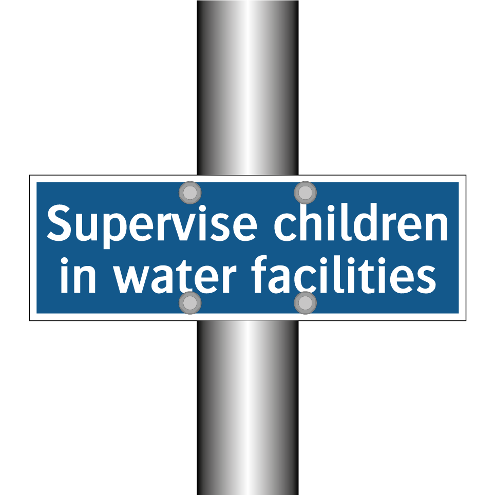 Supervise children in water facilities