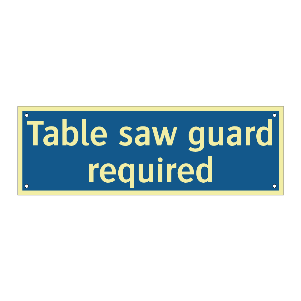 Table saw guard required