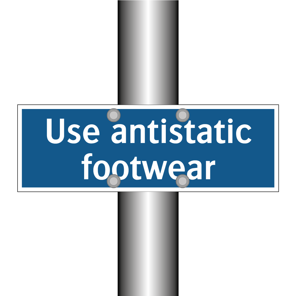 Use antistatic footwear