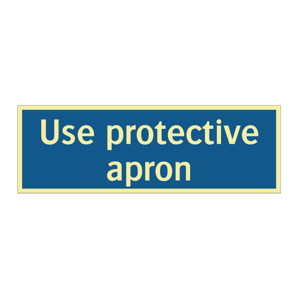 Use protective apron