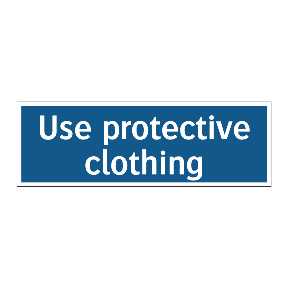 Use protective clothing