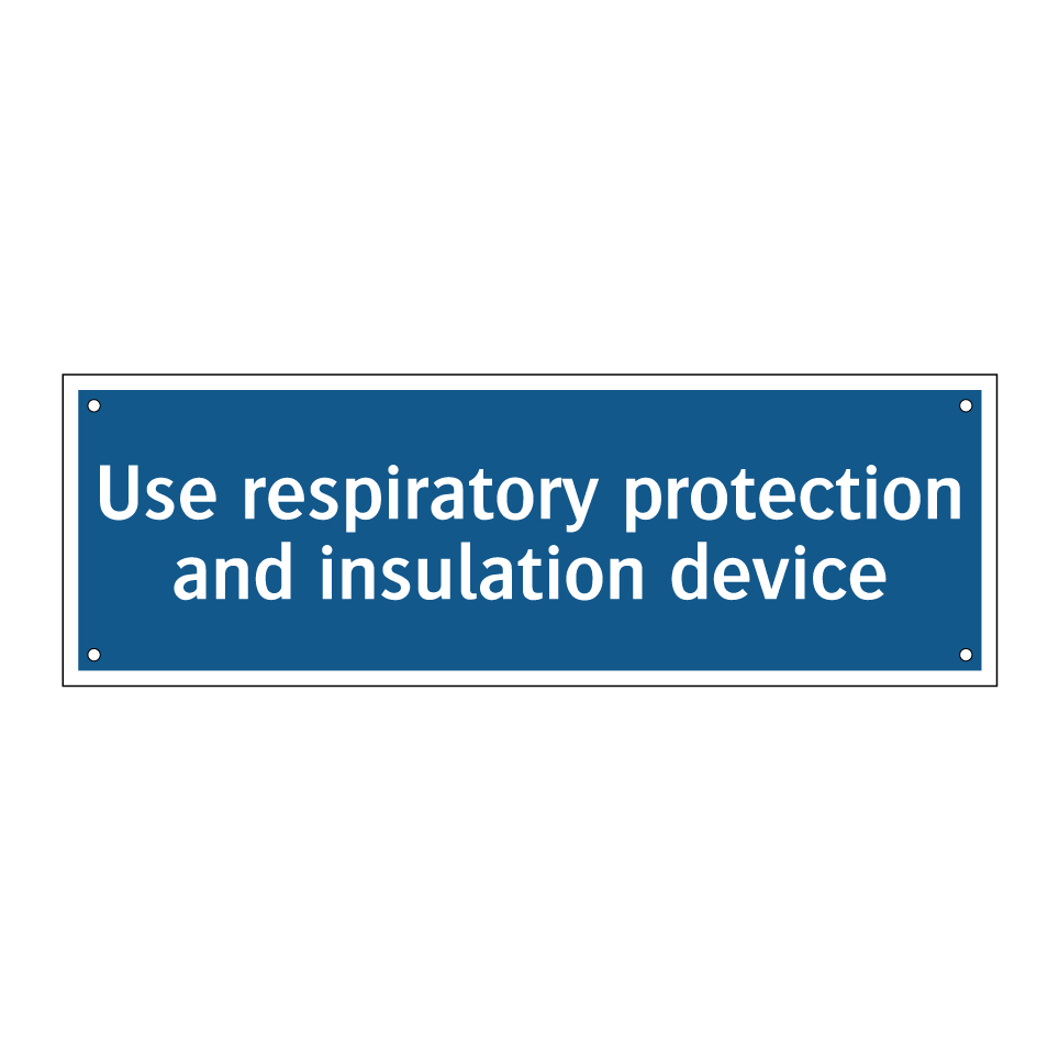 Use respiratory protection and insulation device