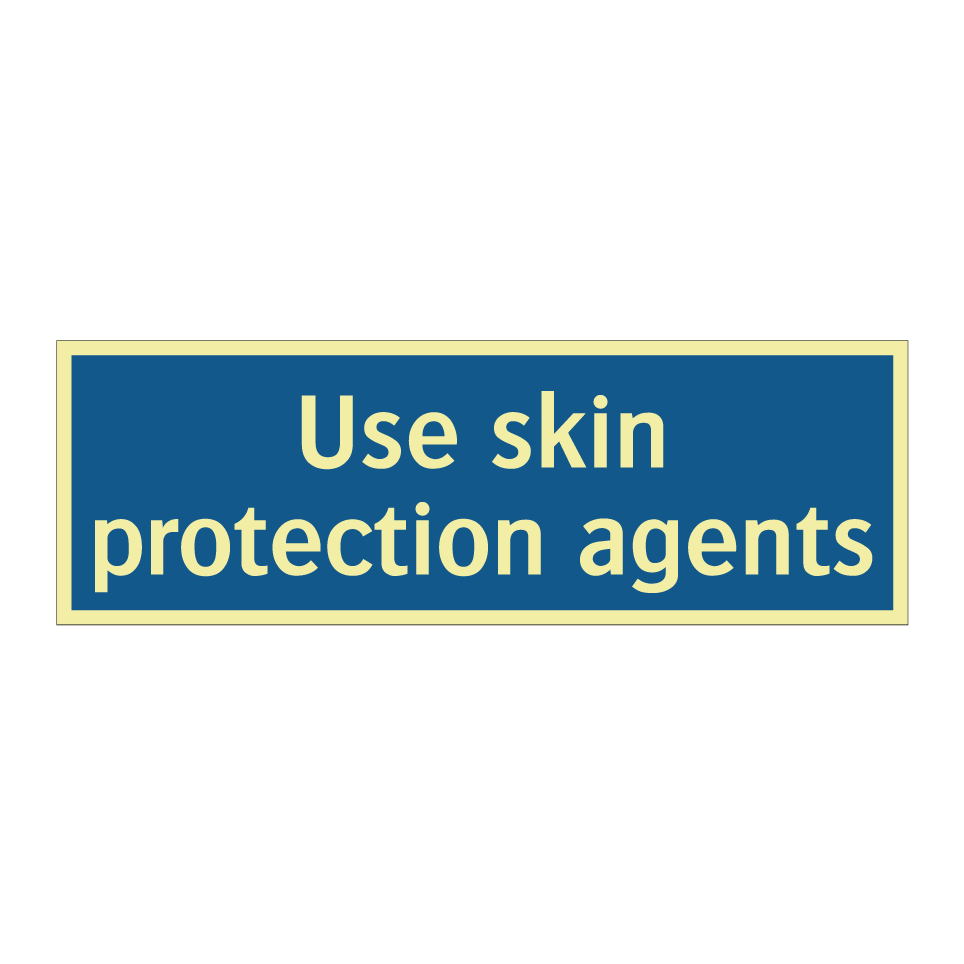 Use skin protection agents
