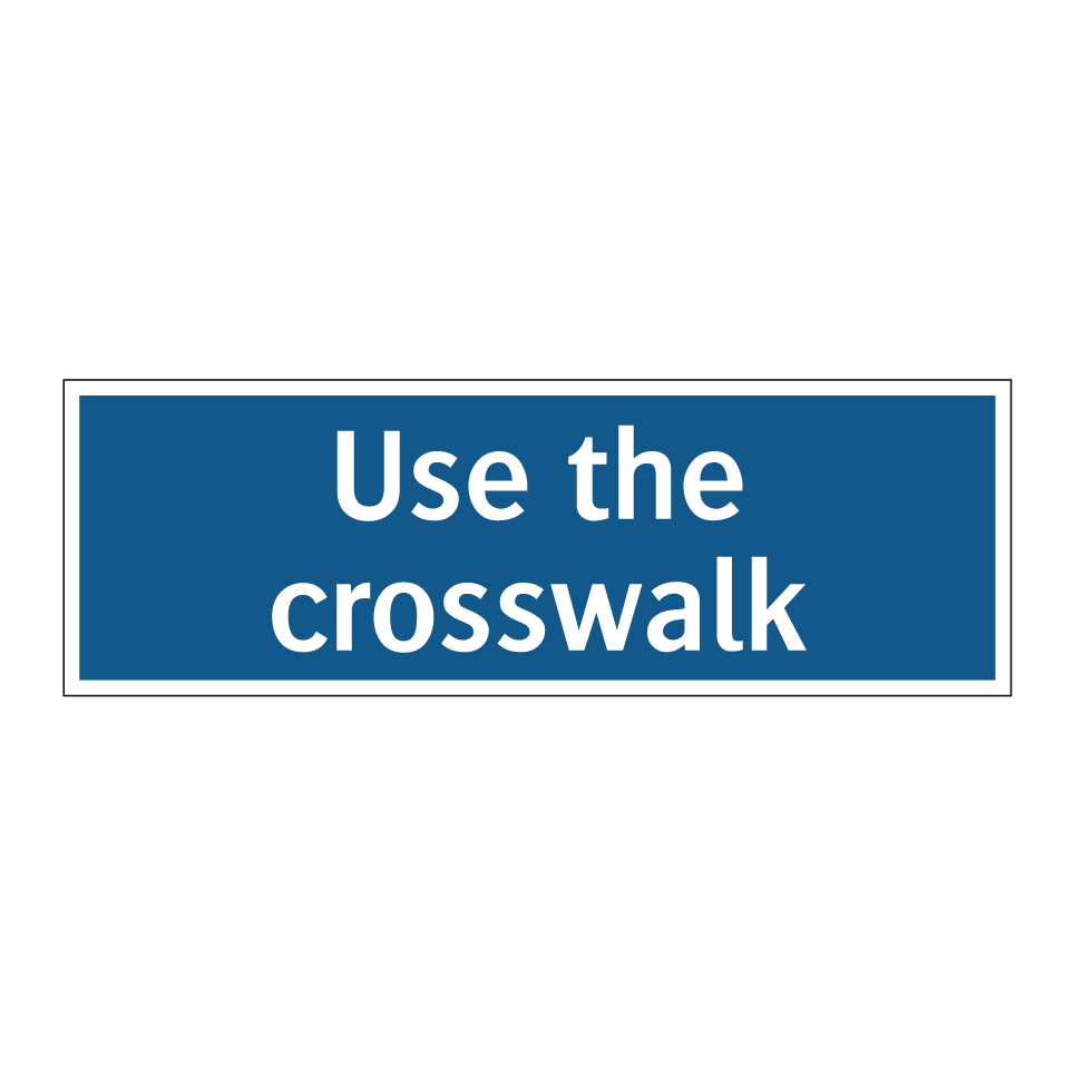 Use the crosswalk