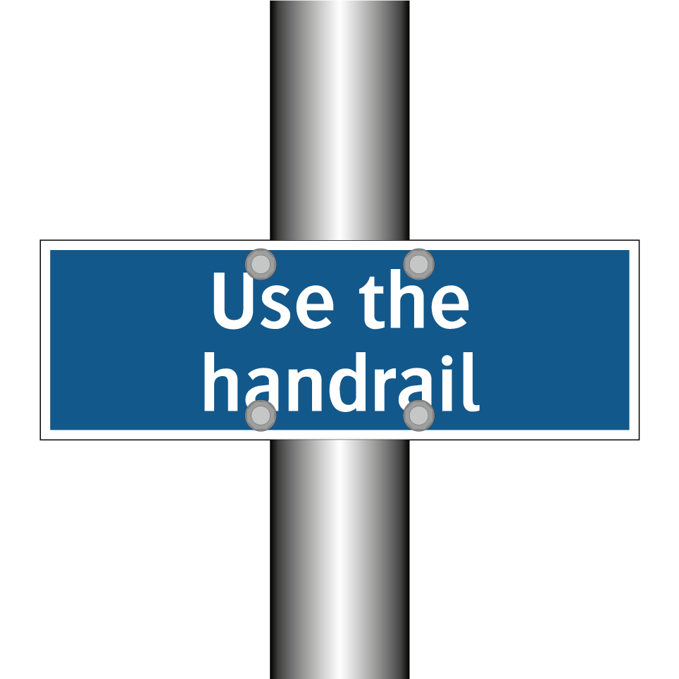 Use the handrail