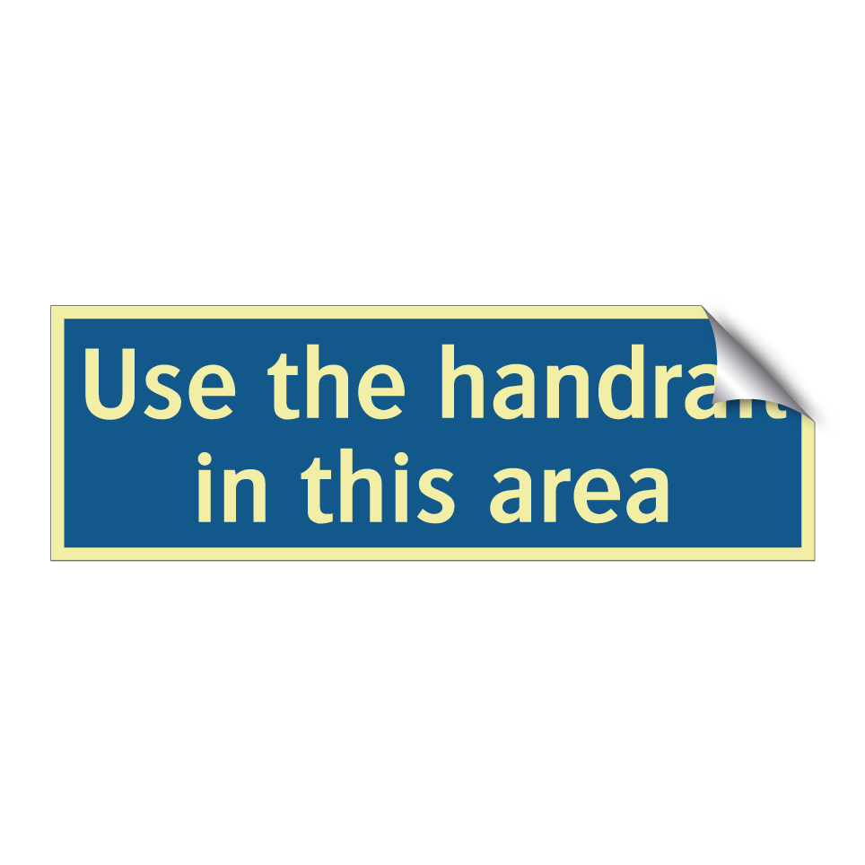 Use the handrail in this area