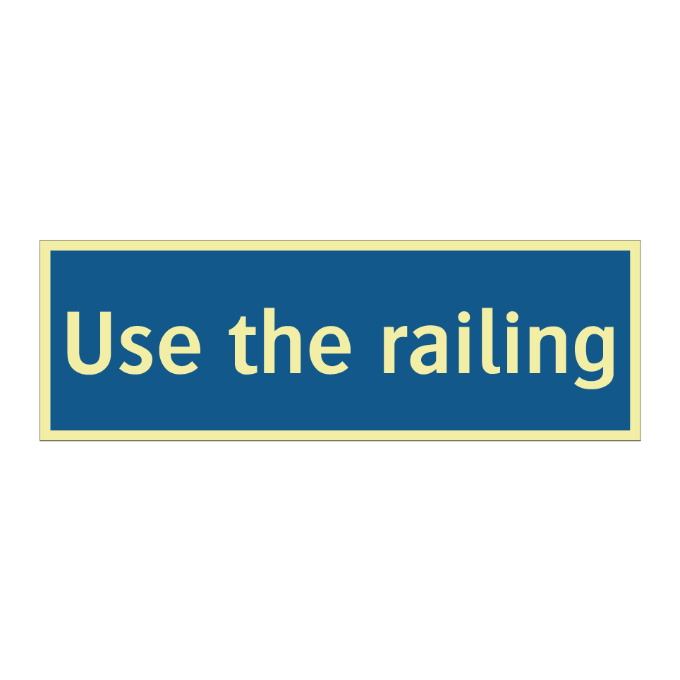 Use the railing