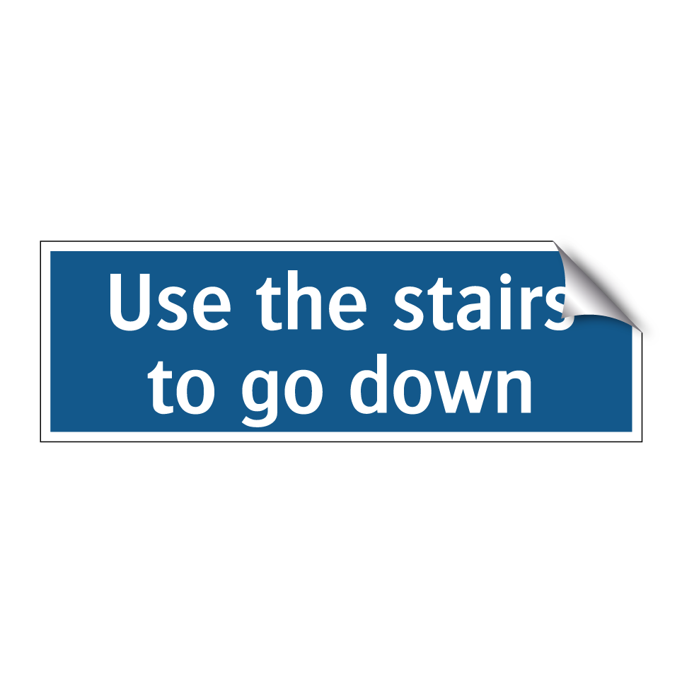 Use the stairs to go down