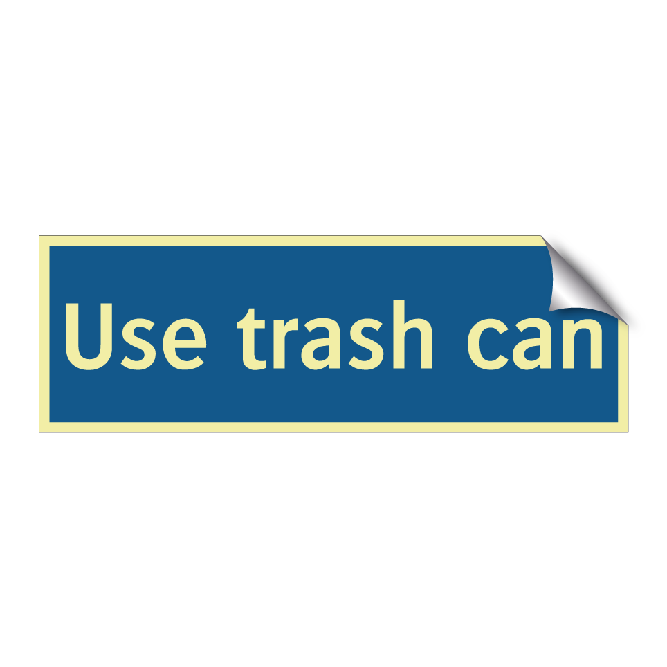 Use trash can