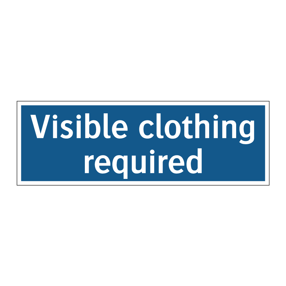 Visible clothing required