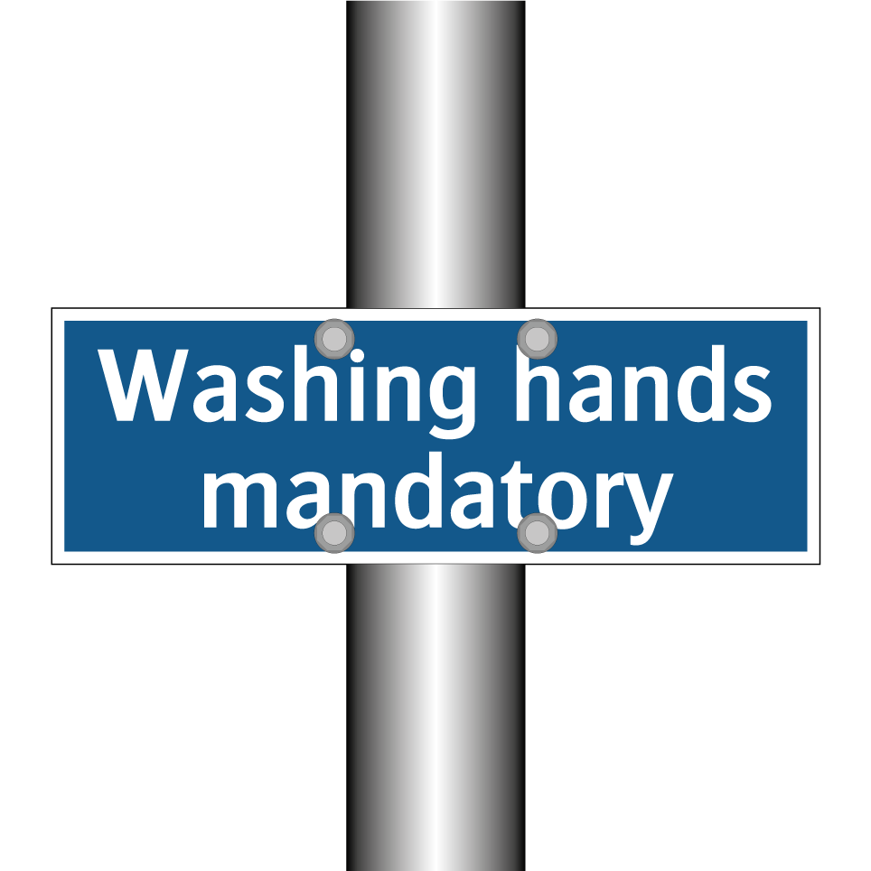 Washing hands mandatory