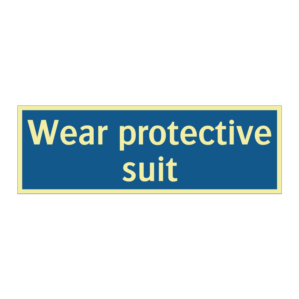 Wear protective suit