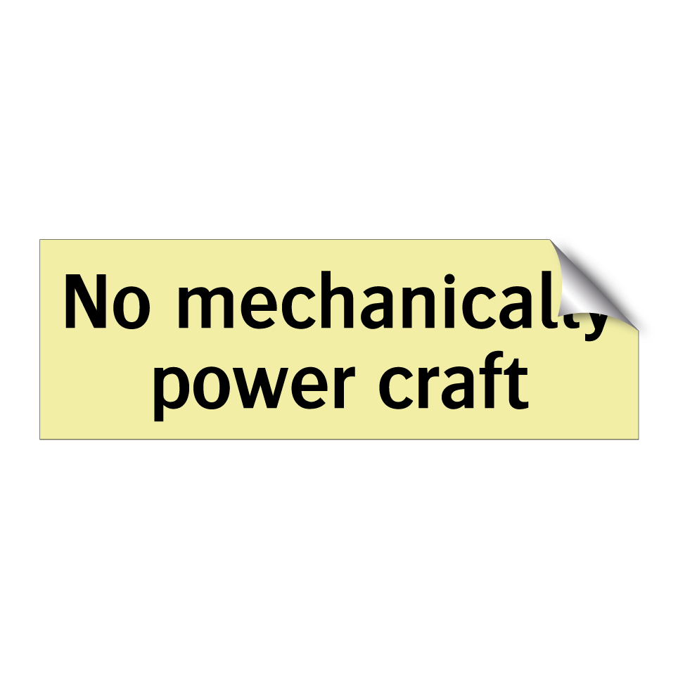 No mechanically power craft