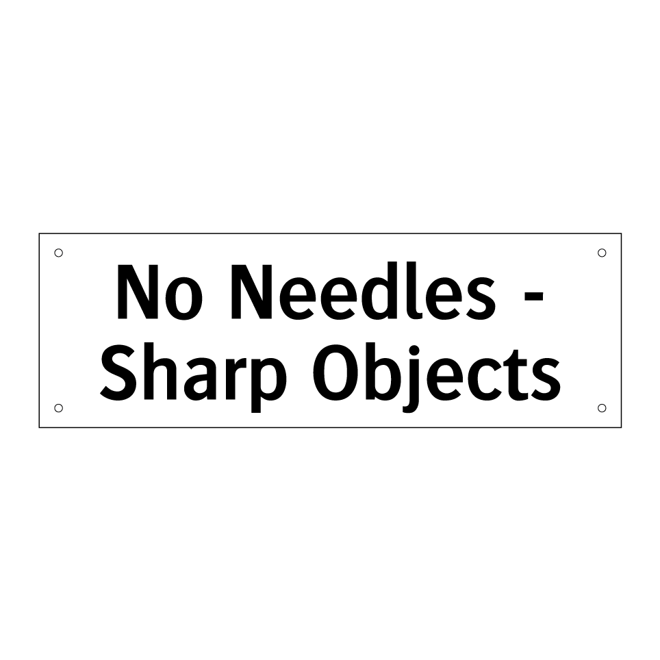 No Needles - Sharp Objects