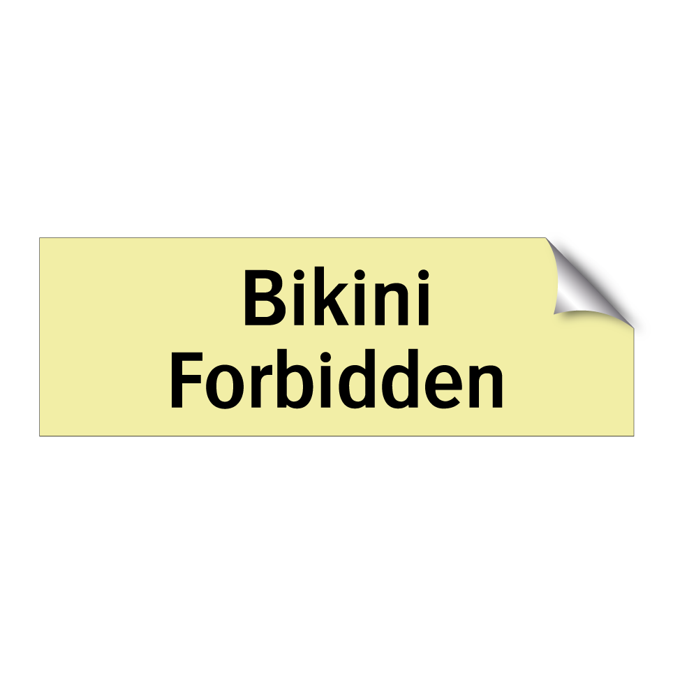 Bikini Forbidden