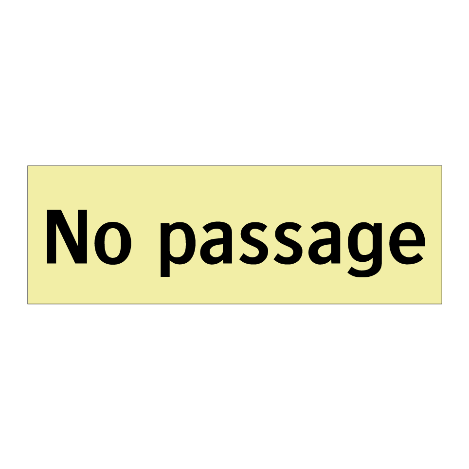 No passage