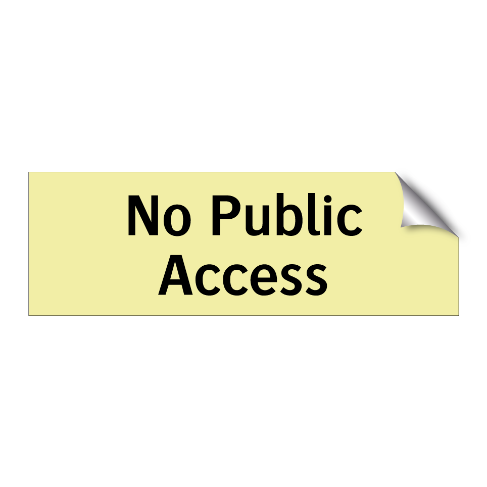 No Public Access