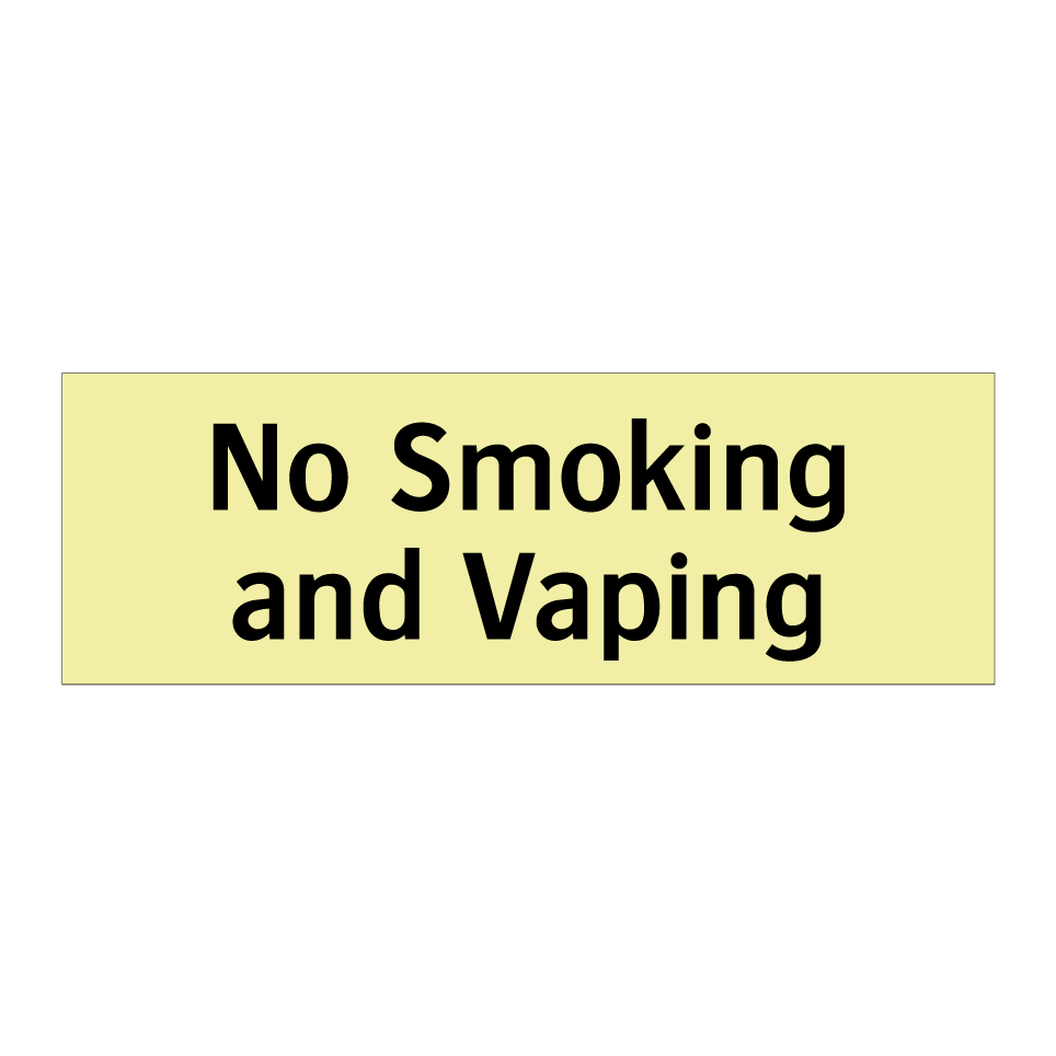 No Smoking and Vaping