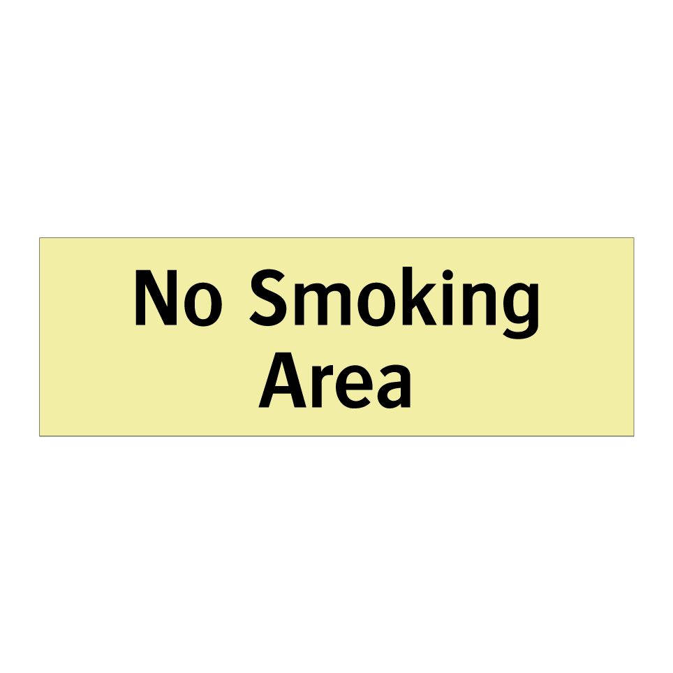 No Smoking Area