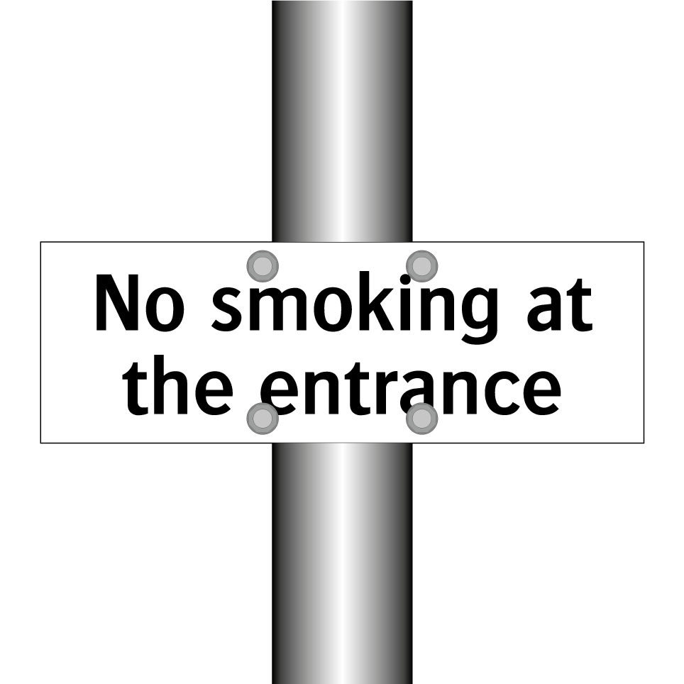 No smoking at the entrance