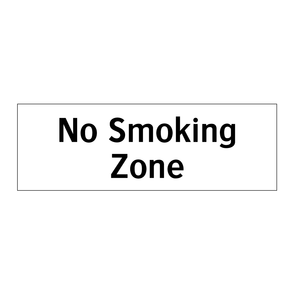No Smoking Zone