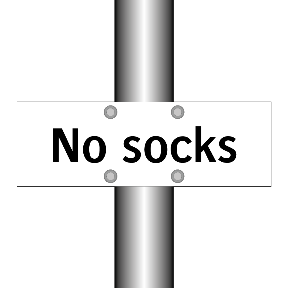 No socks