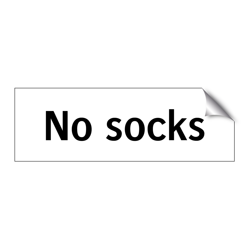 No socks