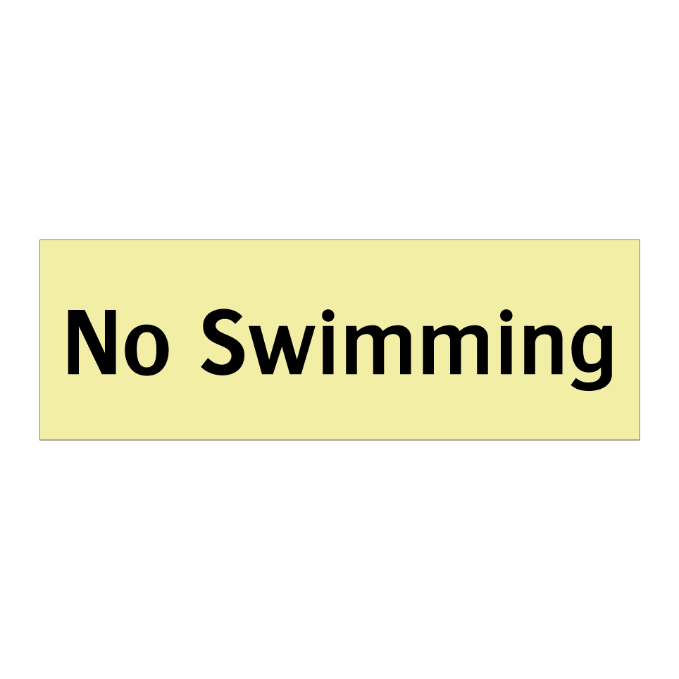No Swimming