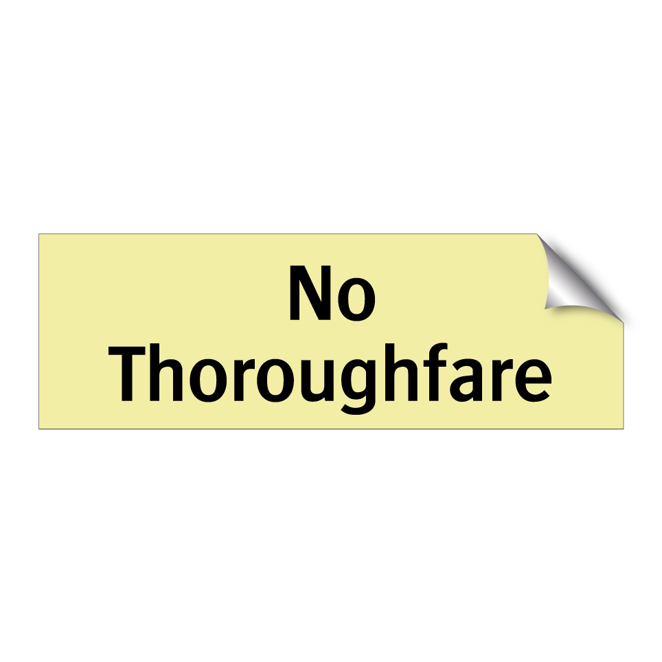 No Thoroughfare