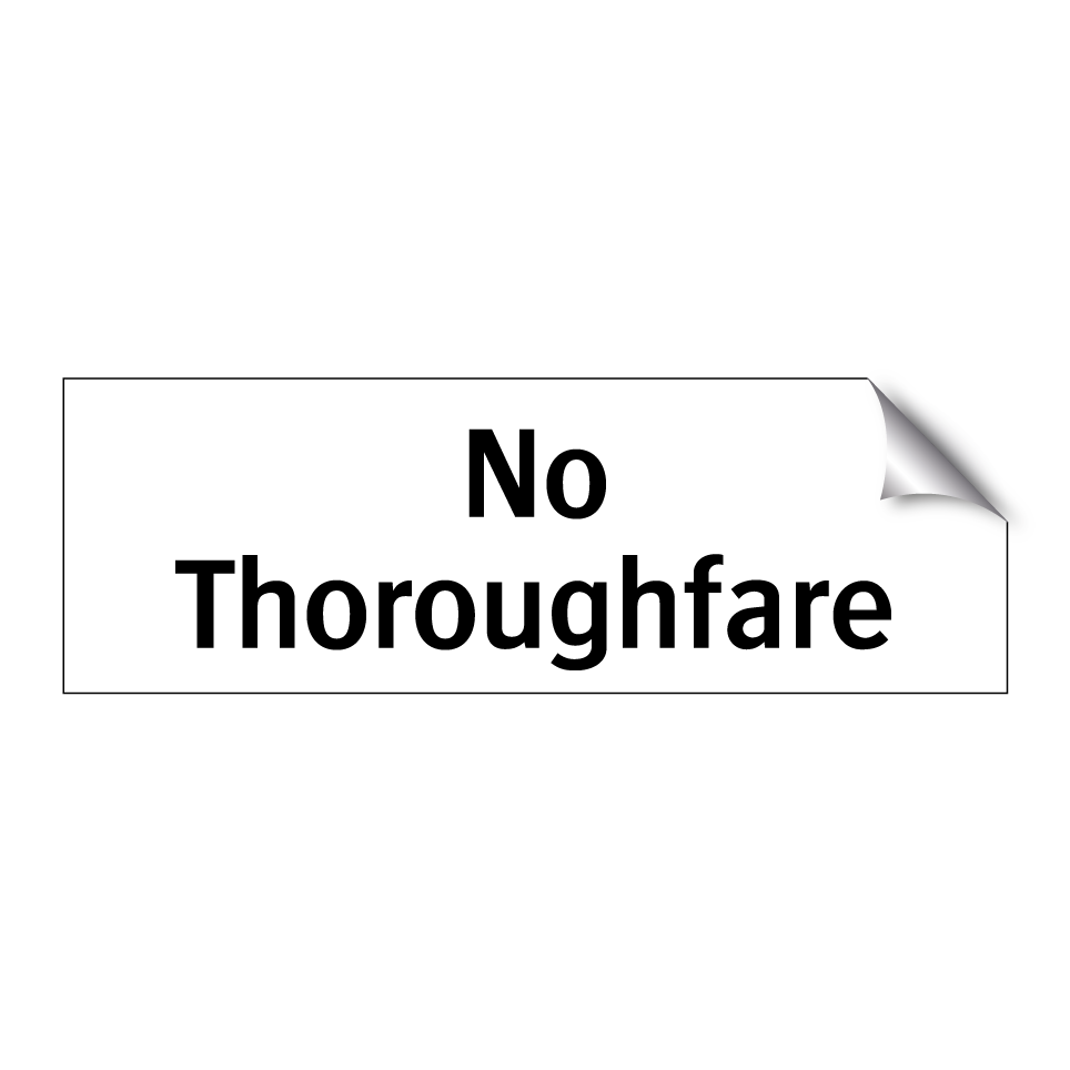 No Thoroughfare