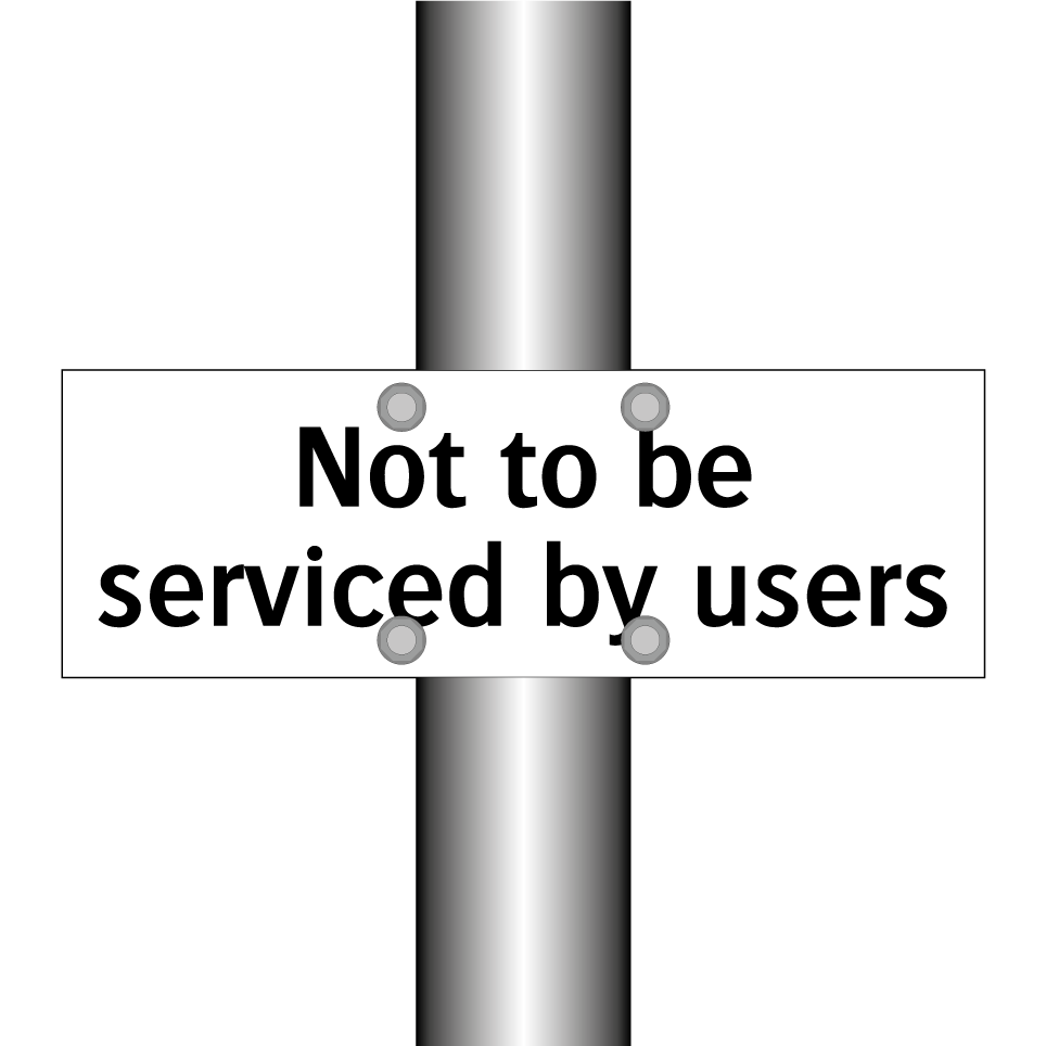 Not to be serviced by users