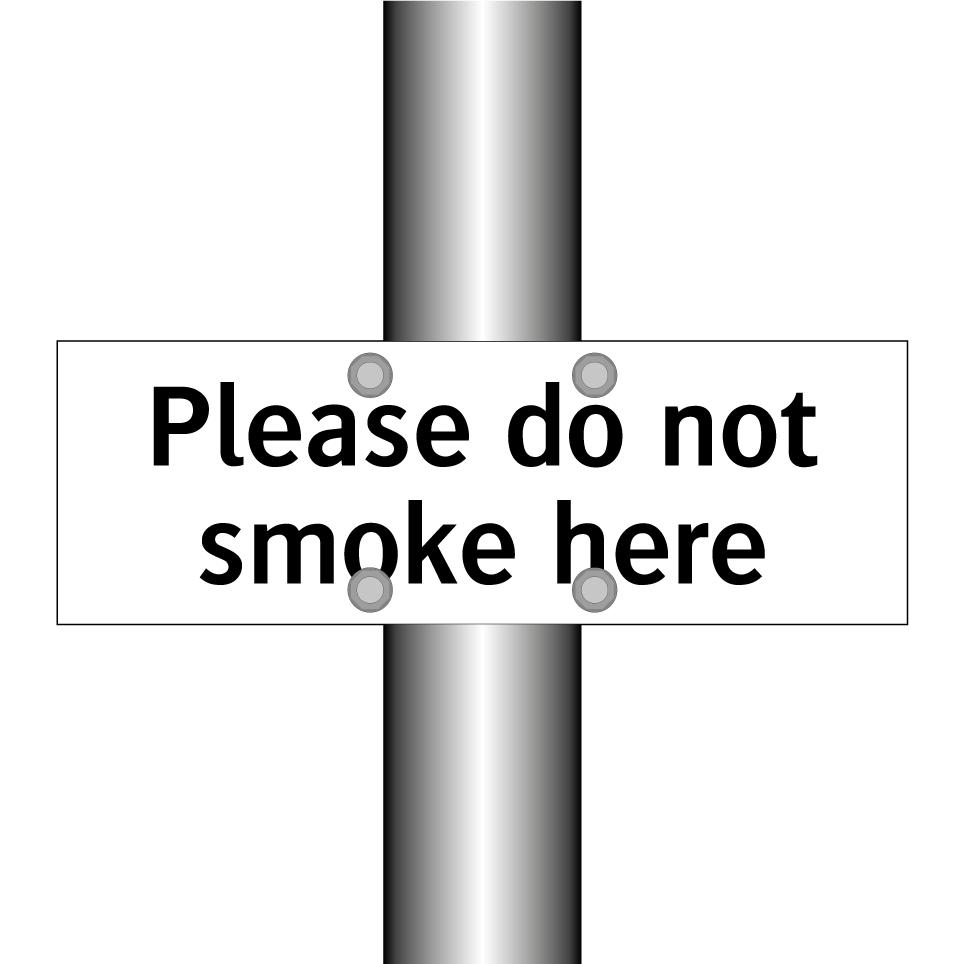 Please do not smoke here
