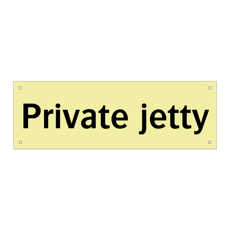 Private jetty