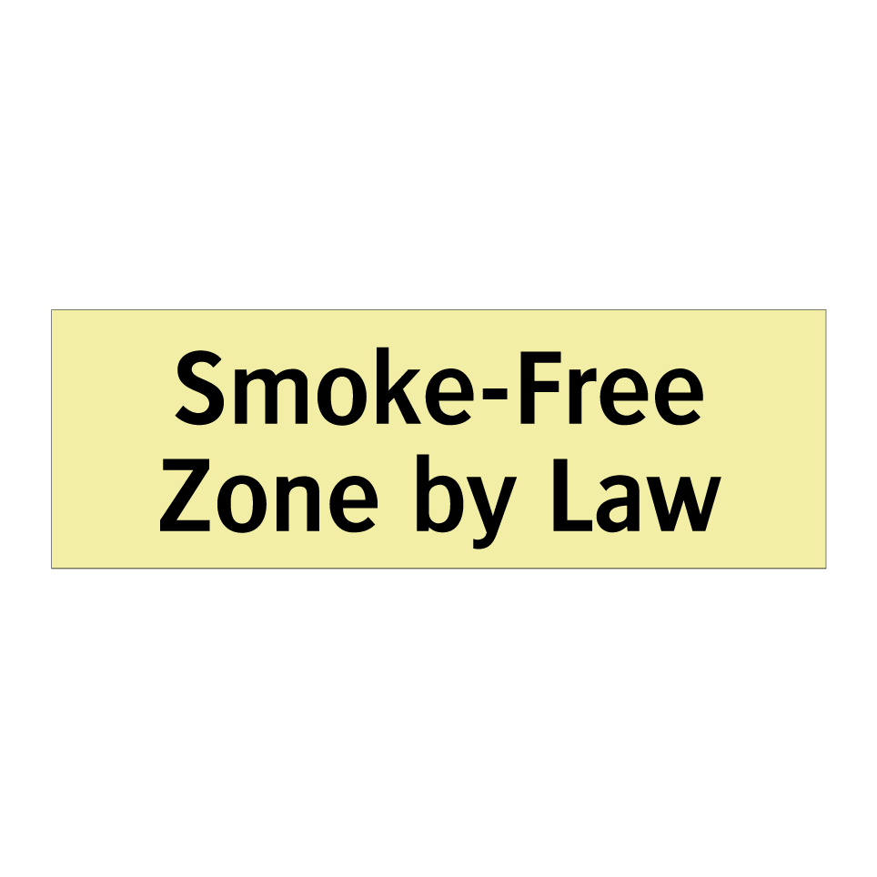 Smoke-Free Zone by Law