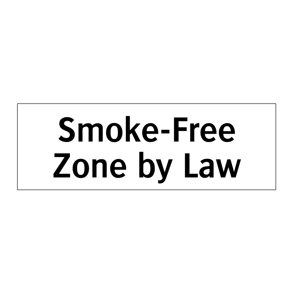 Smoke-Free Zone by Law