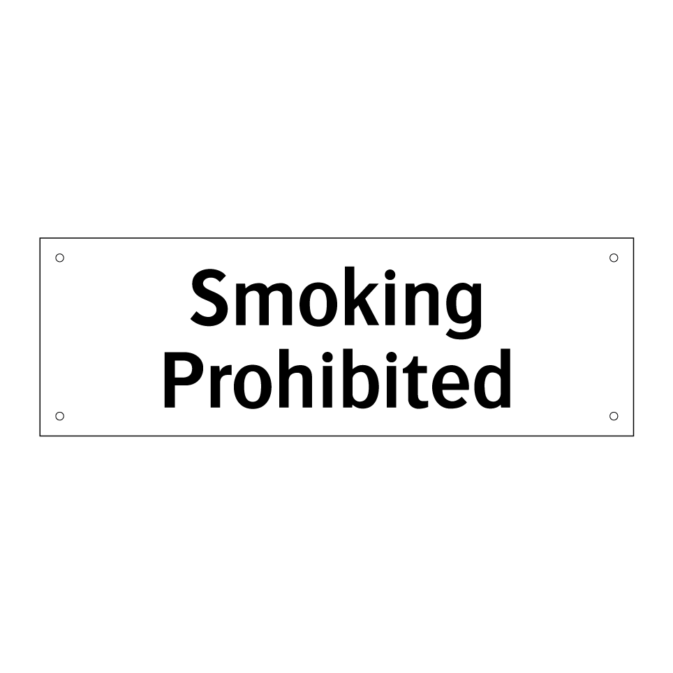 Smoking Prohibited