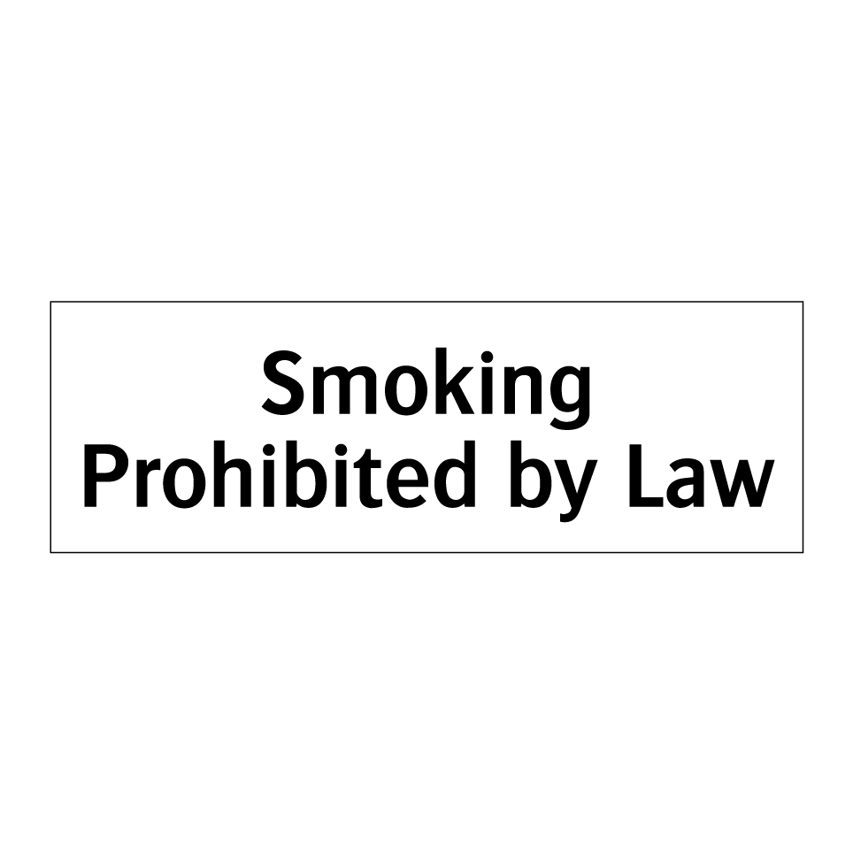 Smoking Prohibited by Law