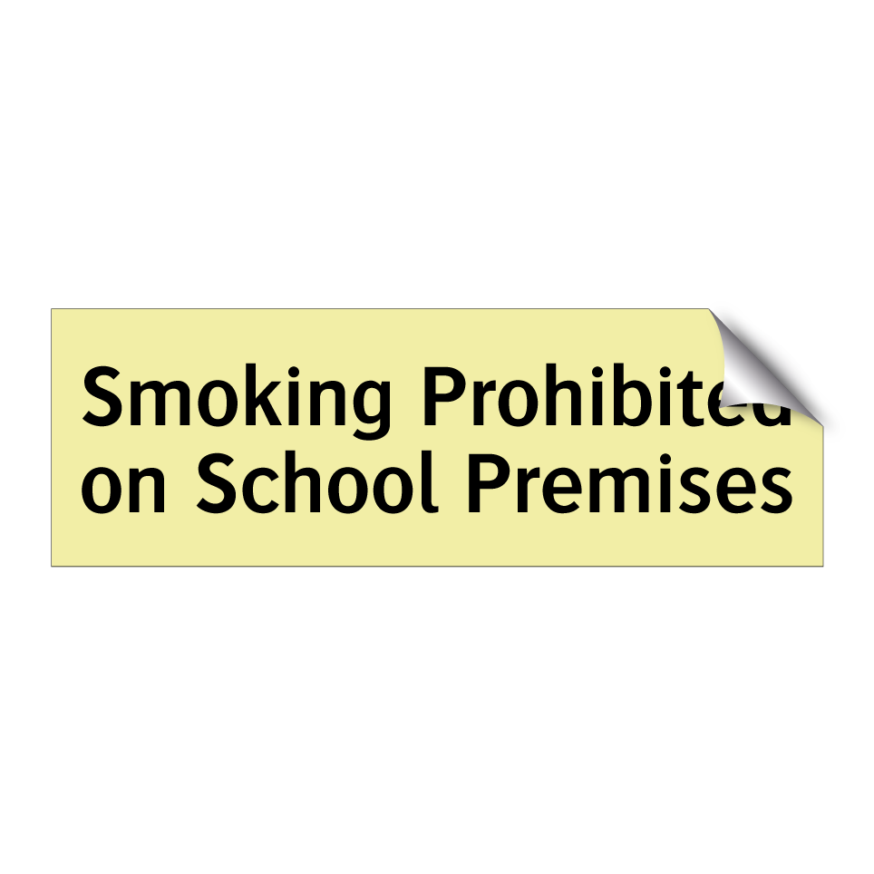 Smoking Prohibited on School Premises