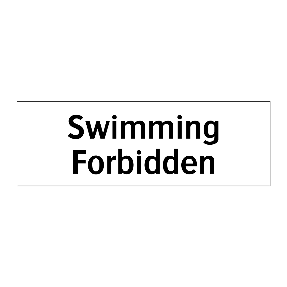 Swimming Forbidden