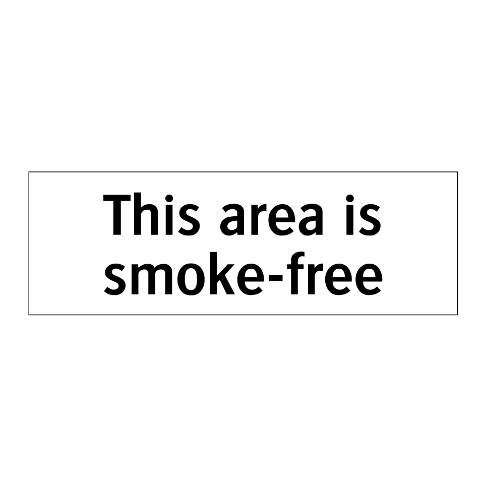 This area is smoke-free