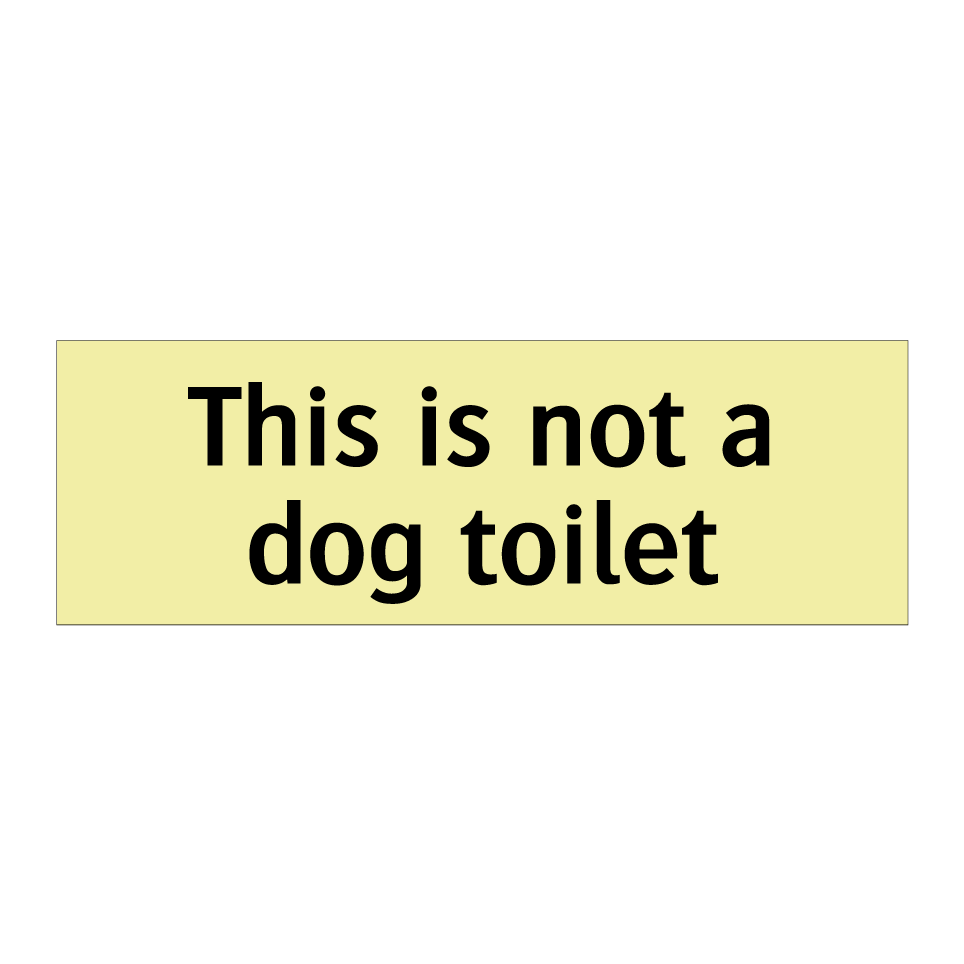 This is not a dog toilet