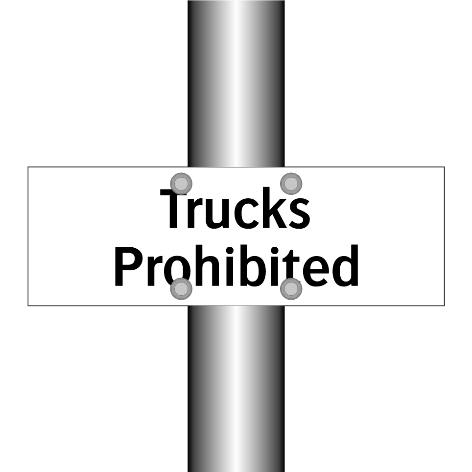 Trucks Prohibited