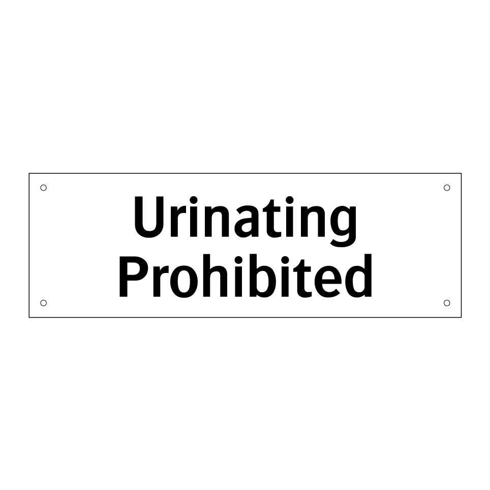 Urinating Prohibited